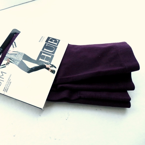 Hue Maroon Leggings Sz Sm. New - Picture 5 of 5